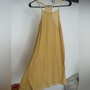 Yellow & White Striped Dress